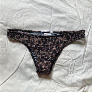 Reformation Bikini Bottoms Leopard Animal Print Size Medium